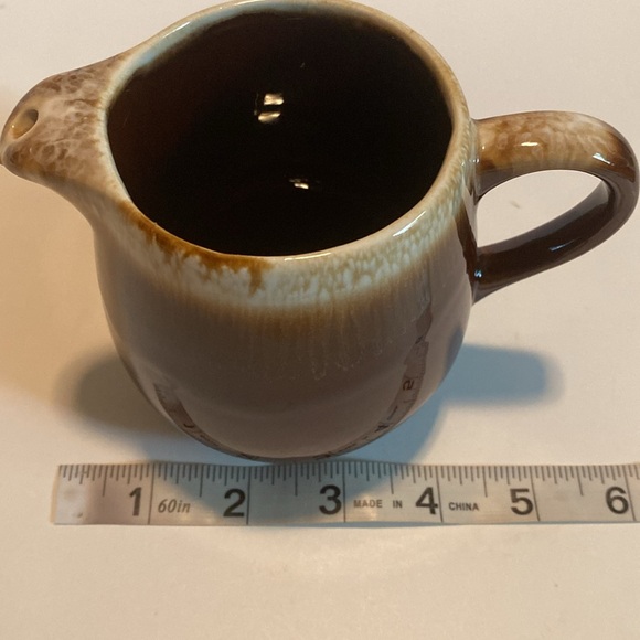 McCoy Brown Drip Glaze Creamer 7020 Vintage USA Pottery - Picture 8 of 11